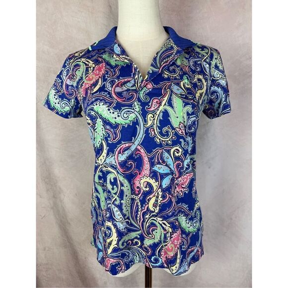 Polo Ralph Lauren Golf Paisley Shirt - Picture 1 of 7